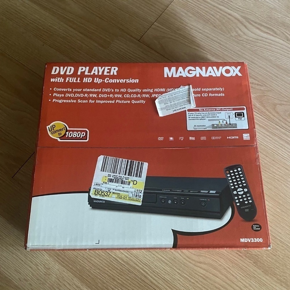 New Magnavox DVD Full HD Player MDV3300
